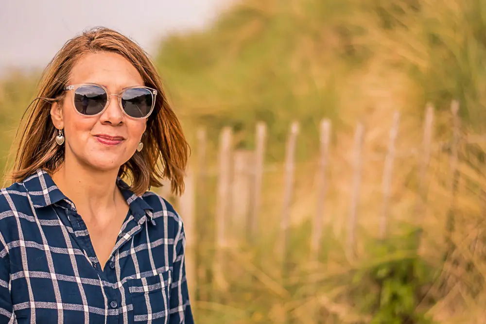 Outdoor Personal Brand Portrait of woman waring sun glasses