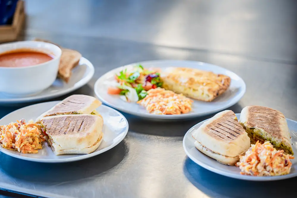Plates of food