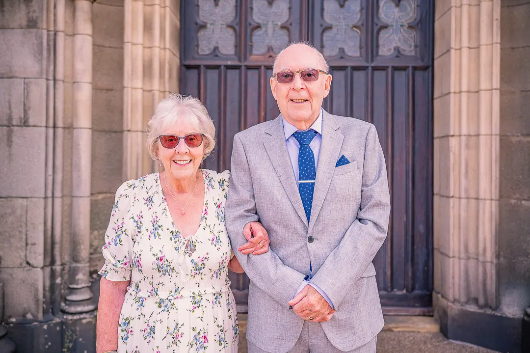 Older couple smiling