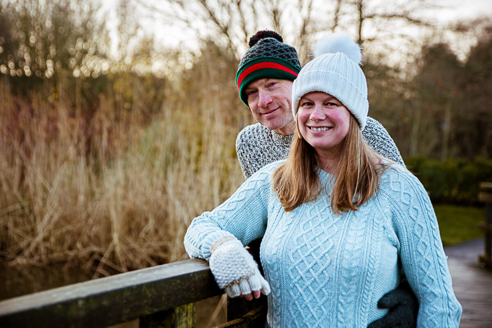 Outdoor Family Portrait of couple