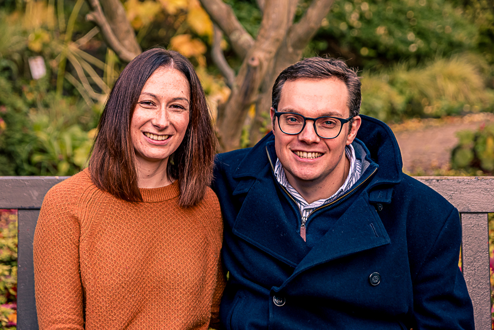 Outdoor Family Portrait of father and daughter