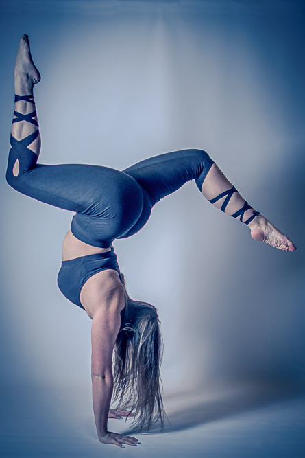 Personal Brand Portrait of ballet dancer doing a handstand