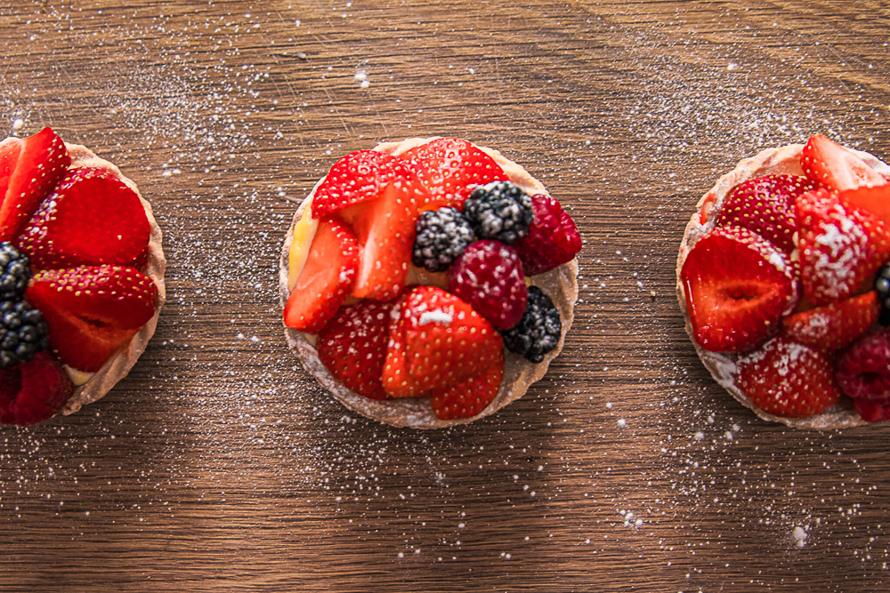 3 Fruit tarts