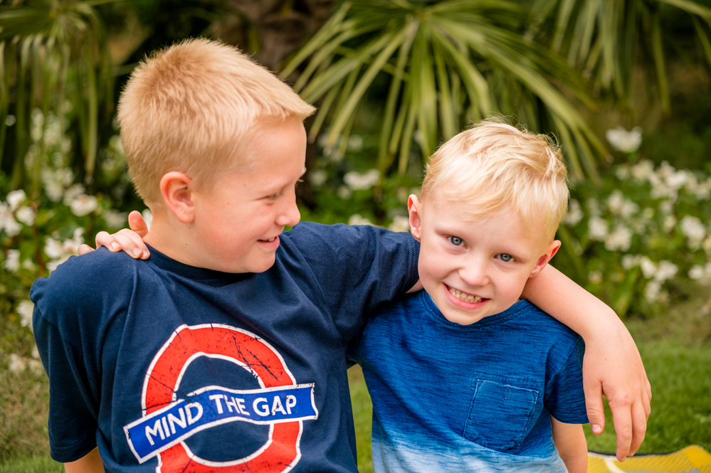 Outdoor Family Portrait of two brothers