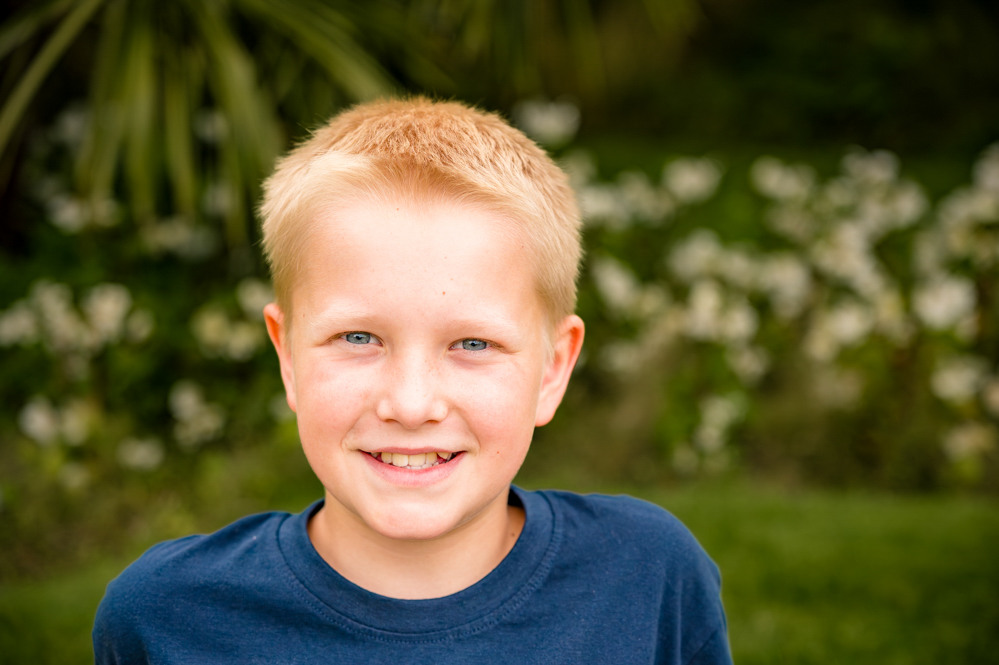 Outdoor Family Portrait of a boy