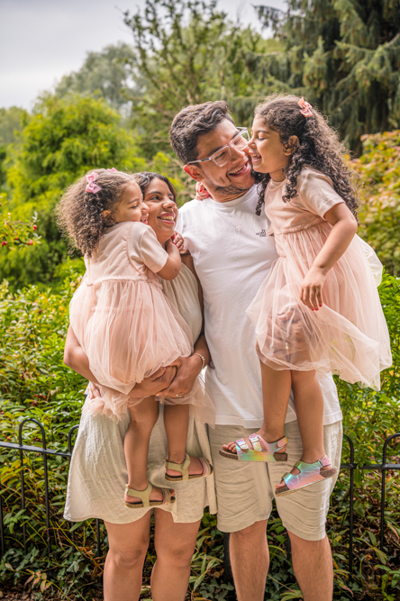 Outdoor Family Portrait of young family of 4
