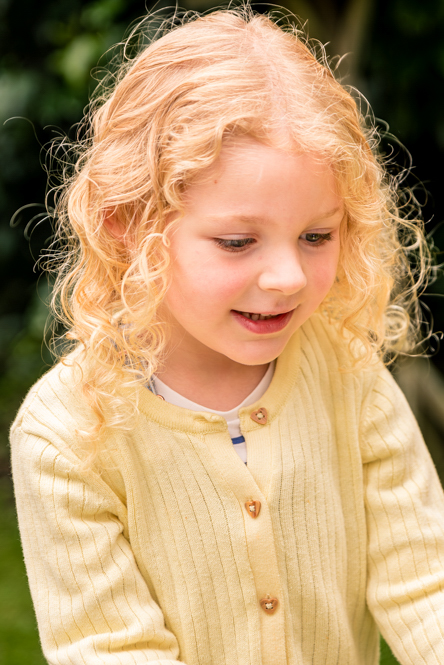 Outdoor Family Portrait of young girl