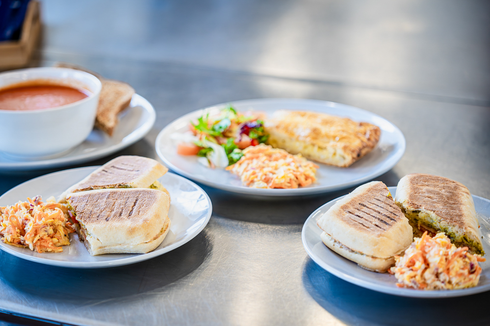 Plates of food