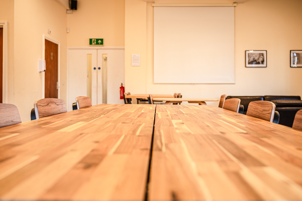 Large table in cafe