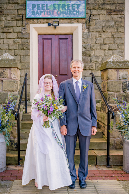 Bride and father of the bride