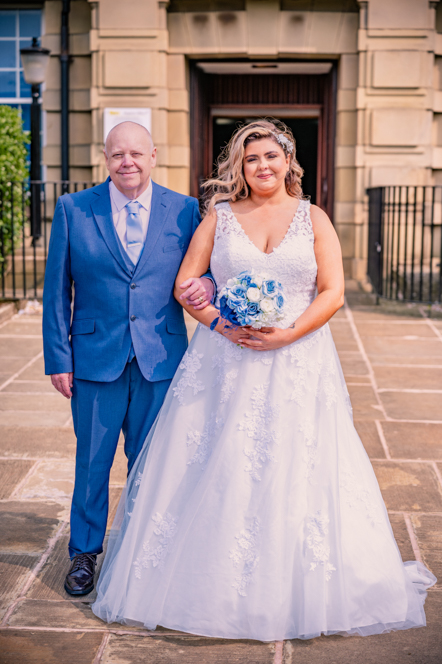 Bride and the father of the bride
