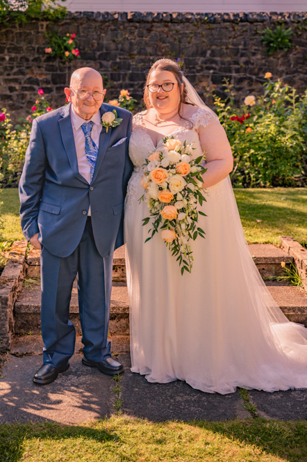 Bride and father of the bride