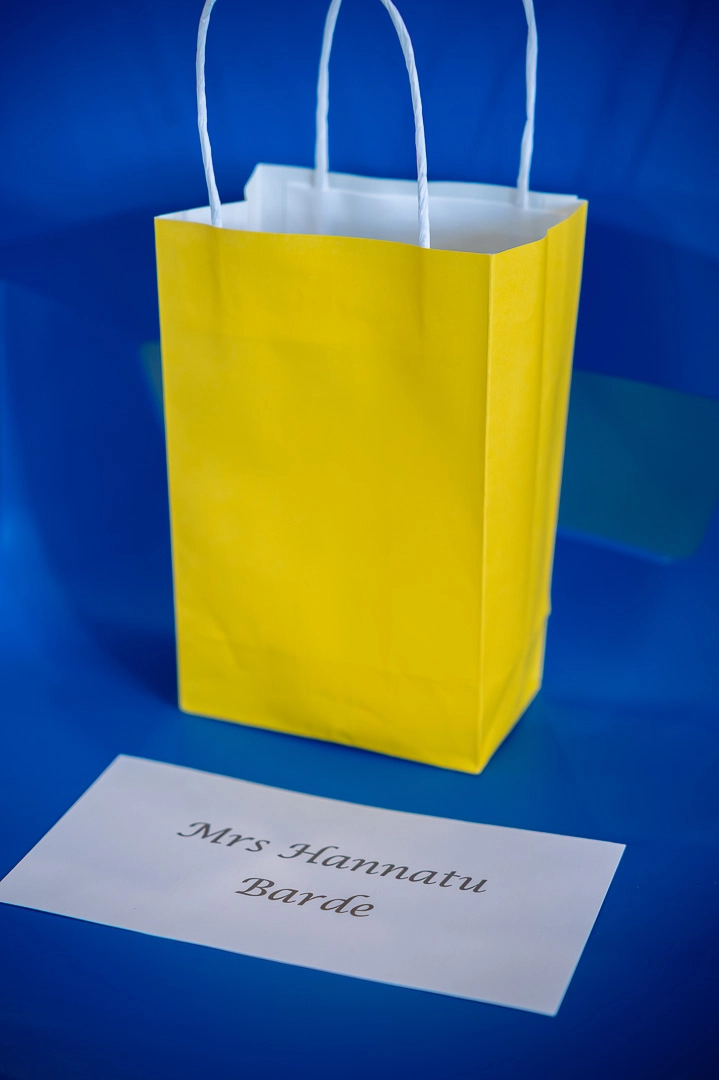 Reserved seats placed in memory of Abraham's mother at their wedding blessing in Manchester